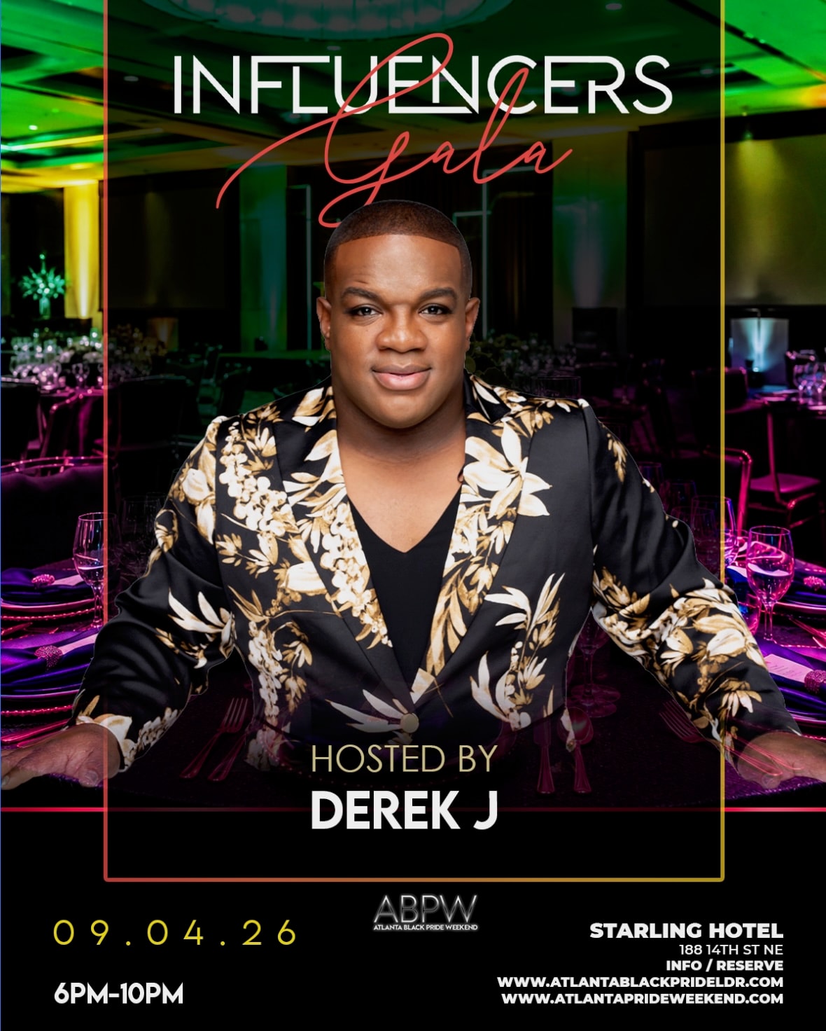 Influencers Gala 2026 hosted by Derek J